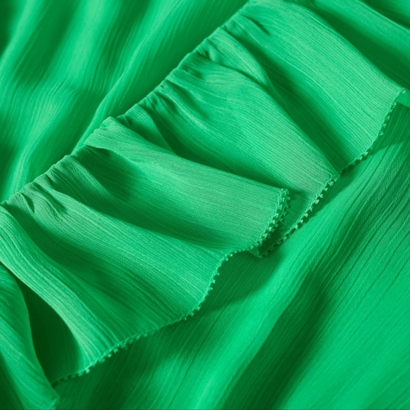 MANGO Textured Ruffle dress - Picture 6 of 6